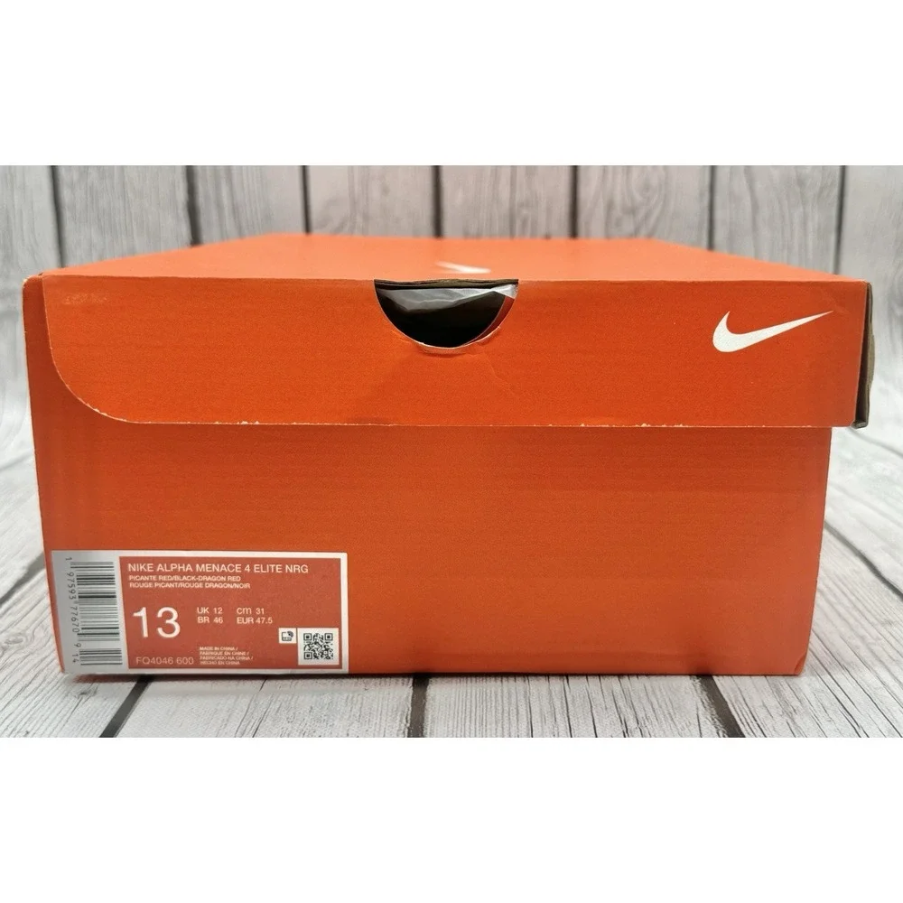 Nike Men's Alpha Menace 4 Elite NRG Pecante Red Size 13 FQ4046-600 New